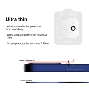0,3 MM de alta calidad de vidrio templado 9H de la cámara del teléfono móvil de la lente Protector de pantalla para <span class=keywords><strong>iPhone</strong></span> <span class=keywords><strong>12</strong></span> - Product Image 3