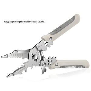 Key plate new 21-in-one wire stripping pliers industrial grade multi-functional screw thread splitting wire winding electrician - Product Image 5