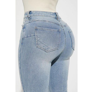 San Diego Sculpting Stretch Flare <span class=keywords><strong>Jeans</strong></span>-Lavado ligero Booty Shaping <span class=keywords><strong>Jeans</strong></span> Fábricas al <span class=keywords><strong>por</strong></span> <span class=keywords><strong>mayor</strong></span> Fabricación <span class=keywords><strong>Jeans</strong></span> <span class=keywords><strong>colombianos</strong></span> - Product Image 6