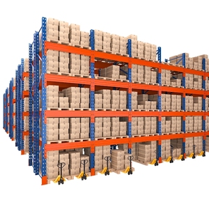 Light Duty 4 Layer Steel Boltless Anti-Rust <b>Storage</b> Rack Adjustable Foldable Mezzanine Shelving Powder Coated Warehouse <b>System</b> - Product Image 5