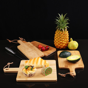 Ensemble de planches à découper en bois de bambou multifonctionnelles personnalisables, épaisses, pour le fromage, le jus, la viande, planche à découper durable - Product Image 2