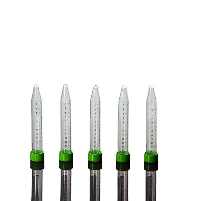 15 ml disposable plastic centrifuge tubes with screw cover