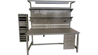 Établi réglable antistatique de haute qualité Table d'ordinateur de bureau Banc de laboratoire Établi ESD robuste pour l'électronique