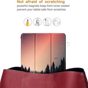Funda de Cuero Tri-Fold para Tablet iPad 7ª, 8ª y 9ª Generación de 10.2 Pulgadas (2020-2021) con Función Auto Wake/Sleep y Protección Antigolpes - Product Image 4