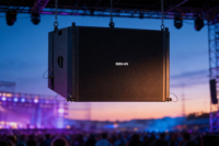 Speaker Line Array GEHR GL-10, Sistem Audio Profesional 10 inci, 250W RMS, untuk Panggung Konser Luar Ruangan dengan Power Amplifier
