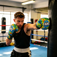 Gants d'entraînement de boxe Fanshi de haute qualité 6oz 8oz 10oz, ajustables pour adultes, séchage rapide, respirants, légers, couleurs personnalisées