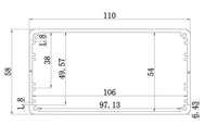 Boîtier en alliage d'aluminium DIY pour amplificateur de puissance, boîtier personnalisable IP54, anodisé argenté