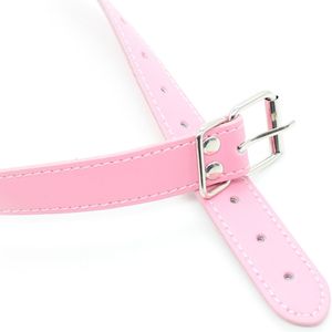 Muselière en cuir pour adulte, muselières à bouche ouverte avec barre en simili cuir, dispositifs de bondage, muselière à mors, jouets sexuels BDSM - Product Image 3