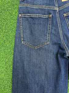 Pantalones vaqueros de mezclilla lavados 2025, pantalones vaqueros rectos con bigotes, pantalones OEM ODM para mujer - Product Image 6