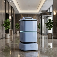 Robot de livraison de services hôteliers intelligent, recharge automatique, évitement d'obstacles, navigation autonome pour hôtel, hôpital, bureau