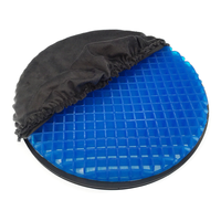 Coussin de siège pivotant en gel Rotation à 360 degrés Coussin rond confortable pour chaise de maison ou de bureau, fauteuil roulant, bateau, tabouret pression