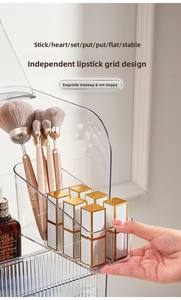 CityLife Modern Redbook Organizador de escritorio Caja de maquillaje transparente de gran capacidad con cajones para mascotas a prueba de polvo Almacenamiento de cosméticos PP - Product Image 4