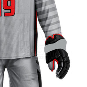 Ensembles d'uniformes de hockey sur glace pour hommes de vente chaude quantité minimale de commande bas 10 ensembles couleur personnalisée 100% Polyester impression numérique séchage rapide respirant - Product Image 5