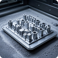 Pièces personnalisées en alliage d'aluminium pour équipement industriel léger imprimé en 3D