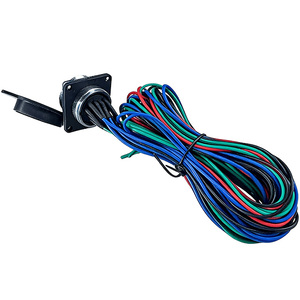 VFD/Servo Sistemi ve Kablo Bağlantıları için Güç IP67 Yüksek Sıcaklık Özellikli 16 Pinli Endüstriyel Flanşlı Sinyal Kablosu - Product Image 5