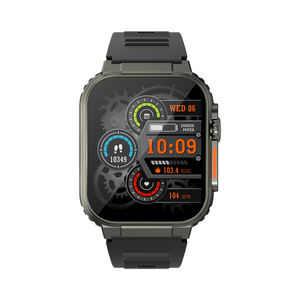 Montre connectée A70 pour hommes, écran TFT 1,96 pouce, acier inoxydable, grande autonomie, appels, étanche IP67, compatible Android/iOS - Product Image 6