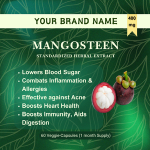 Extracto de hierbas de alta calidad, cápsulas de mangostán, suplemento de salud, cultivo salvaje, extracción por solvente - Product Image 2