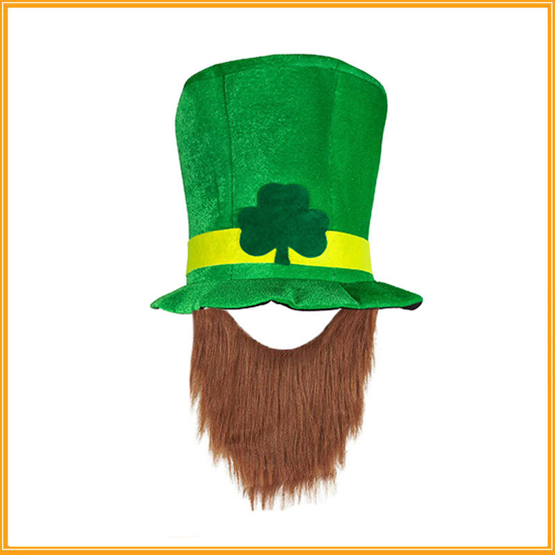 Irish hat brown beard