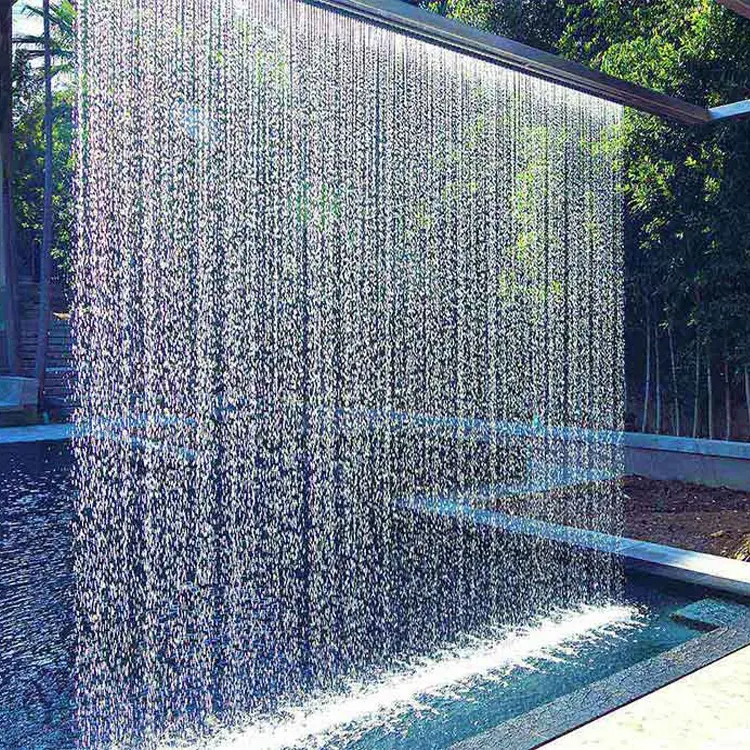 Free Design Digital Musical Water Curtain Water Fountain Rain Curtain Waterfall