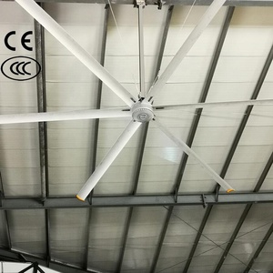 Ventilateur de plafond industriel grand format Keystone 2023, moteur à aimant permanent, économe en énergie, 12 pieds, couverture de 380 mètres carrés, 38 dB - Product Image 1