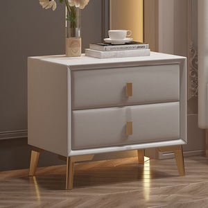 어린이를위한 현대 럭셔리 퀸 사이즈 침대 작은 소녀와 소년 홈 가구 나무 가죽 덮개를 씌운 더블 공주 침실 침대 세트 - Product Image 6