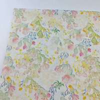 Tissu imprimé en popeline 100% coton, motif cactus aux couleurs fraîches, pour robes et pantalons d'été pour enfants