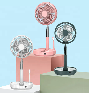 Desktop Vloer Dual Use Verstelbare Hoogte Luchtkoelventilator Usb Oplaadbare Draagbare Opvouwbare Schuddende Hoofdventilator Met Afstandsbediening - Product Image 6