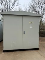 Ensemble complet de poste de transformation extérieur sur mesure Boerstn à trois unités de commutation, avec bornes de levage en acier et points de terre, 3kV/6.3kV 50/60Hz