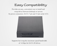 Star Trade Single Bay 2,5 "SATA/SAS III-Festplatten gehäuse HDD-und SSD-Unterstützung für internes mobiles Rack Hot Swap
