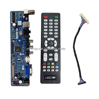 Prix moins cher V59.031 led TV carte mère universelle 14-32 pouces petite taille LED tv pcb cartes pour réparation et assemblage TV