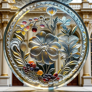 Verre décoratif en <span class=keywords><strong>relief</strong></span> de haute qualité pour portes et fenêtres, design personnalisé, <span class=keywords><strong>vitrail</strong></span> Tiffany - Product Image 1