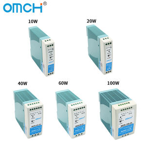 OMCH MDR Serie Din-Rail SMPS 10W 20W 40W 60W 100W 12V 24V 48V AC DC Fuente de alimentación conmutada industrial personalizable - Product Image 5