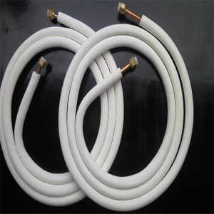 Harga grosir pabrik 1/4 + 3/8 gulungan pasangan terisolasi tabung pipa tembaga AC untuk Kit instalasi AC pipa tembaga - Product Image 2
