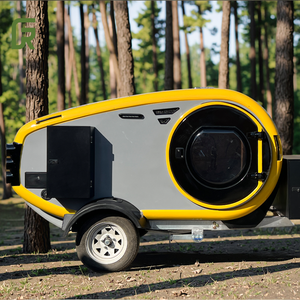 Mini remolque de viaje Camper Teardrop Caravan RV Pequeño diseño de fibra de vidrio con capacidad para dormir a la venta - Product Image 3