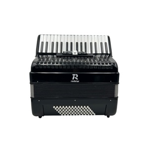 Acordeón de Teclado de Piano Profesional SEASOUND de 34 Teclas y 72 Bajos JP3472B OEM Rojo Madera Portátil 5 Registros Cromático - Product Image 2