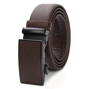 Cinto de Couro Masculino com Fivela Automática, Design Novo de 2023, Cinto de Ratchet para Conforto ao Usar - Product Image 3