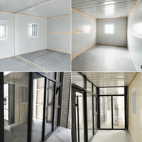 Maison préfabriquée mobile en conteneur ondulé pour salle d'activités, bureau et logement sur chantier transfrontalier