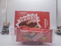Vente en gros de snacks et de boissons exotiques à prix avantageux, biscuits enrobés de chocolat au goût d'arachide, 64g