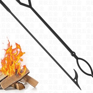 <b>Fire</b> Tongs <b>Fire</b> Poker Set Heavy Duty Outdoor Campfire Fireplace <b>Tools</b> For Wood Charcoal Barbecue Accessories - Product Image 5
