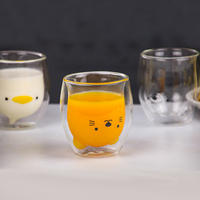 Verre borosilicate à double tasse de café, bodum thule de dessin animé, bodum thule, résistante à la chaleur, tasse à jus, tasse de bière