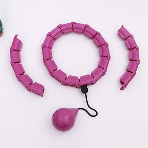 Smart Hula Hoop Adjustable Fitness Equipment Pink Purple ABS Waist Slimming Detachable for Workout Body Shaping - Product Image 2