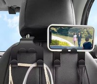 2025 universel Auto voiture siège arrière appui-tête cintre support crochets Clips pour sac sac à main tissu épicerie Automobile intérieur accessoires