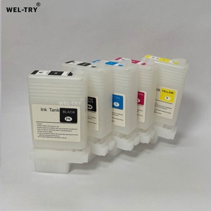 Cartucho de Tinta Recargable WEL-TRY de 5 Colores y 130 ml, PFI 120 <span class=keywords><strong>121</strong></span> 107 102 8210, para Impresoras <span class=keywords><strong>Canon</strong></span> TM-200 5200 IPF670 650 670 680 770 - Product Image 2