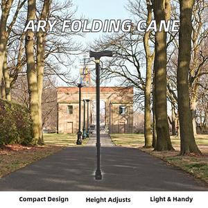 ARY MEDICAL Béquille pliable réglable sur mesure pour personnes âgées, canne de marche pliable pour hommes âgés - Product Image 3