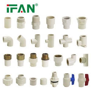 Phụ kiện ống CPVC IFAN mọi kích cỡ ASTM2846 SCH40 BST GB ren ren, phụ kiện ống UPVC, mẫu miễn phí, phụ kiện ống nước PVC - Product Image 2
