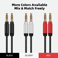 Câble audio coaxial Wistar 3,5 mm plaqué or 24 carats, câble d'extension stéréo pour microphone et écouteurs, connecteur mâle-mâle