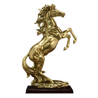 Figurine de cheval en résine faite à la main et peinte à la main, nouvelle grande décoration, cadeau de vacances, marque LQ, vente en gros d'usine