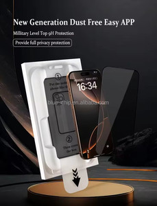 EZ APP Anti-<span class=keywords><strong>espion</strong></span> Verre Trempé Couverture Complète Confidentialité Protecteur D'écran De Téléphone Mobile pour <span class=keywords><strong>IPhone</strong></span> 17 16 15 14 13 12 Air Pro Max Plus - Product Image 2