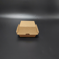 Boîte à lunch en papier kraft ondulé de qualité alimentaire, écologique, recyclable, personnalisée, en gros d'usine
