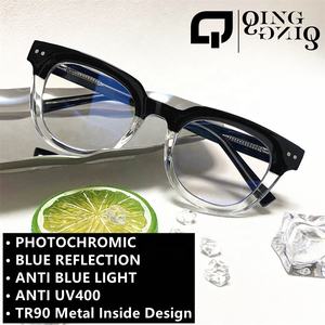 Lunettes Photochromiques <span class=keywords><strong>Anti</strong></span>-Lumière Bleue TR90 Femme 2026 Verres Ronds Charnière à Ressort Vintage Lunette Photogray <span class=keywords><strong>Anti</strong></span>-<span class=keywords><strong>Reflet</strong></span> Pour Femme - Product Image 2